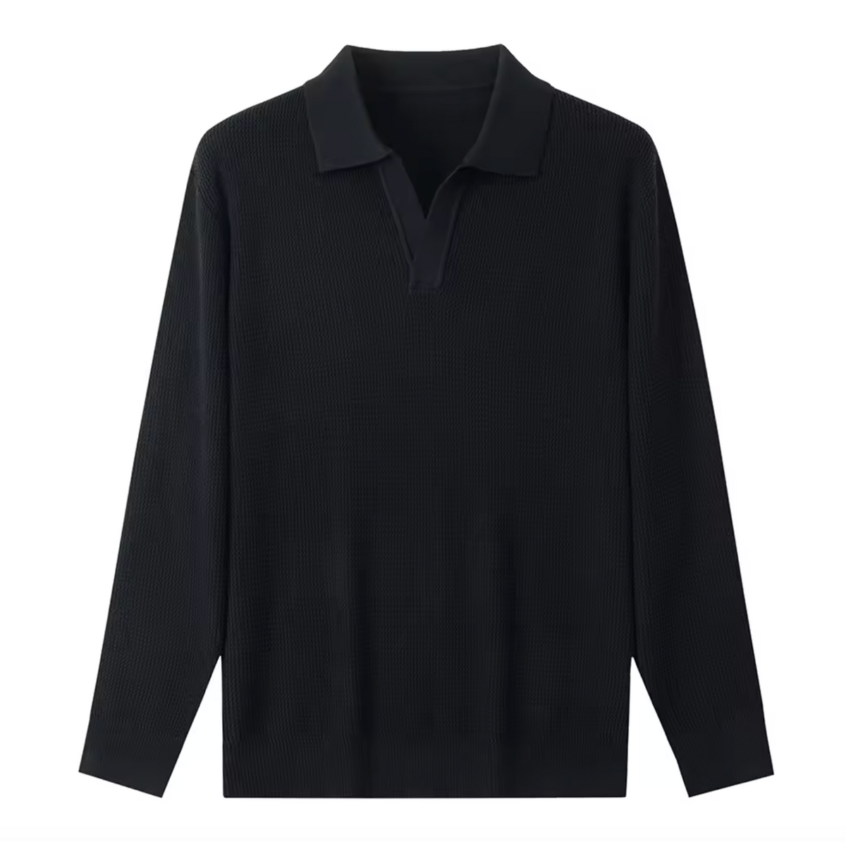 Men’s Wool Blend Knit Polo Sweater