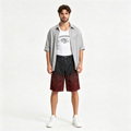 Vintage Dip-Dye Denim Biker Shorts