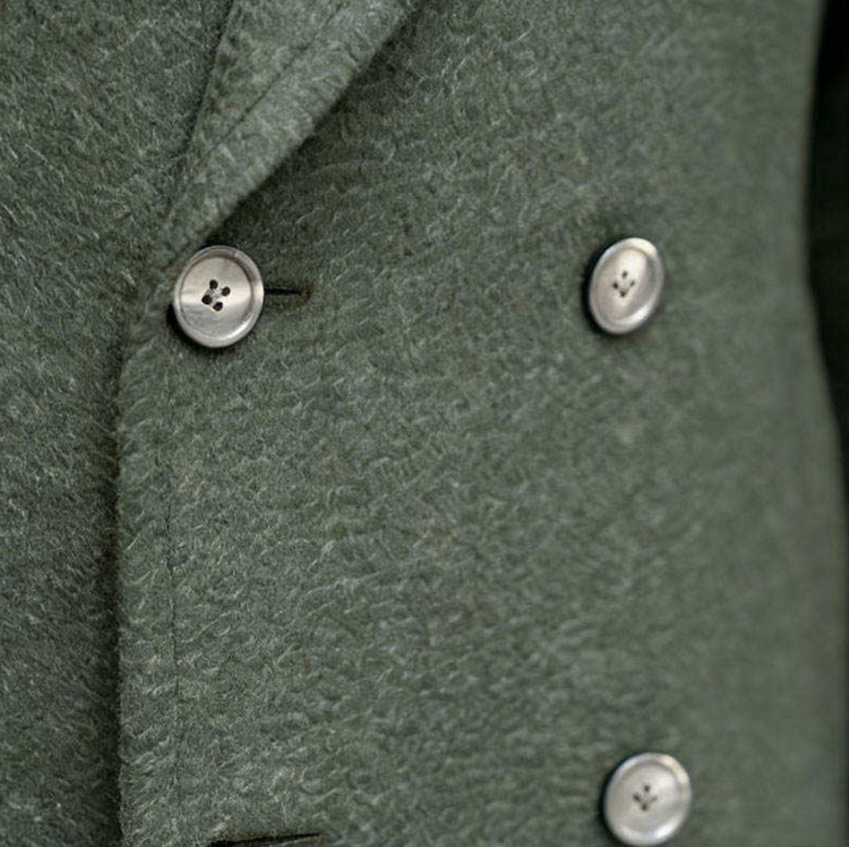 Custom Textured Wool Men’s Overcoat