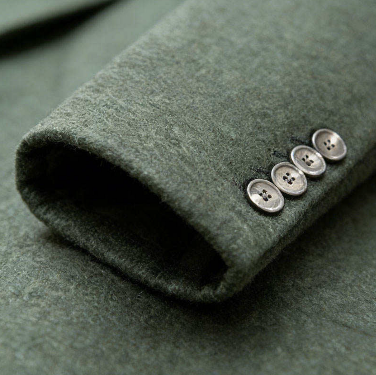 Custom Textured Wool Men’s Overcoat