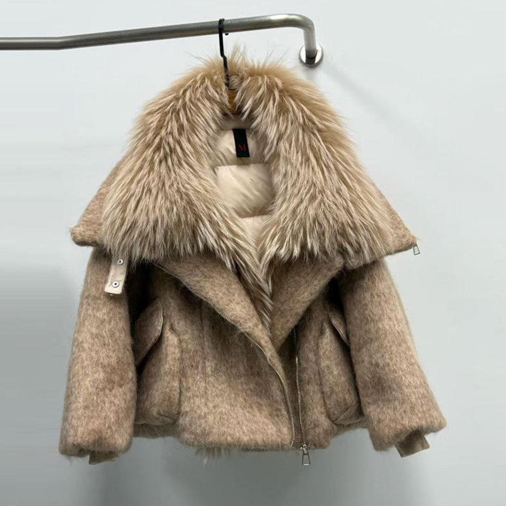 Women’s Luxury Cashmere & Goose Down Puffer Jacket