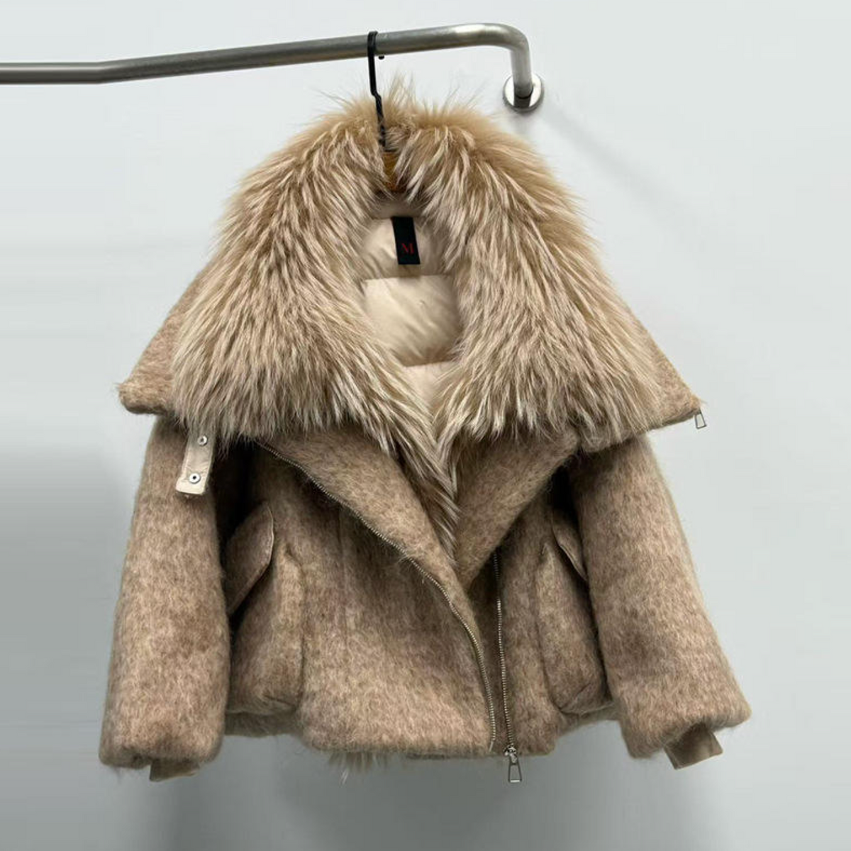 Women’s Luxury Cashmere & Goose Down Puffer Jacket