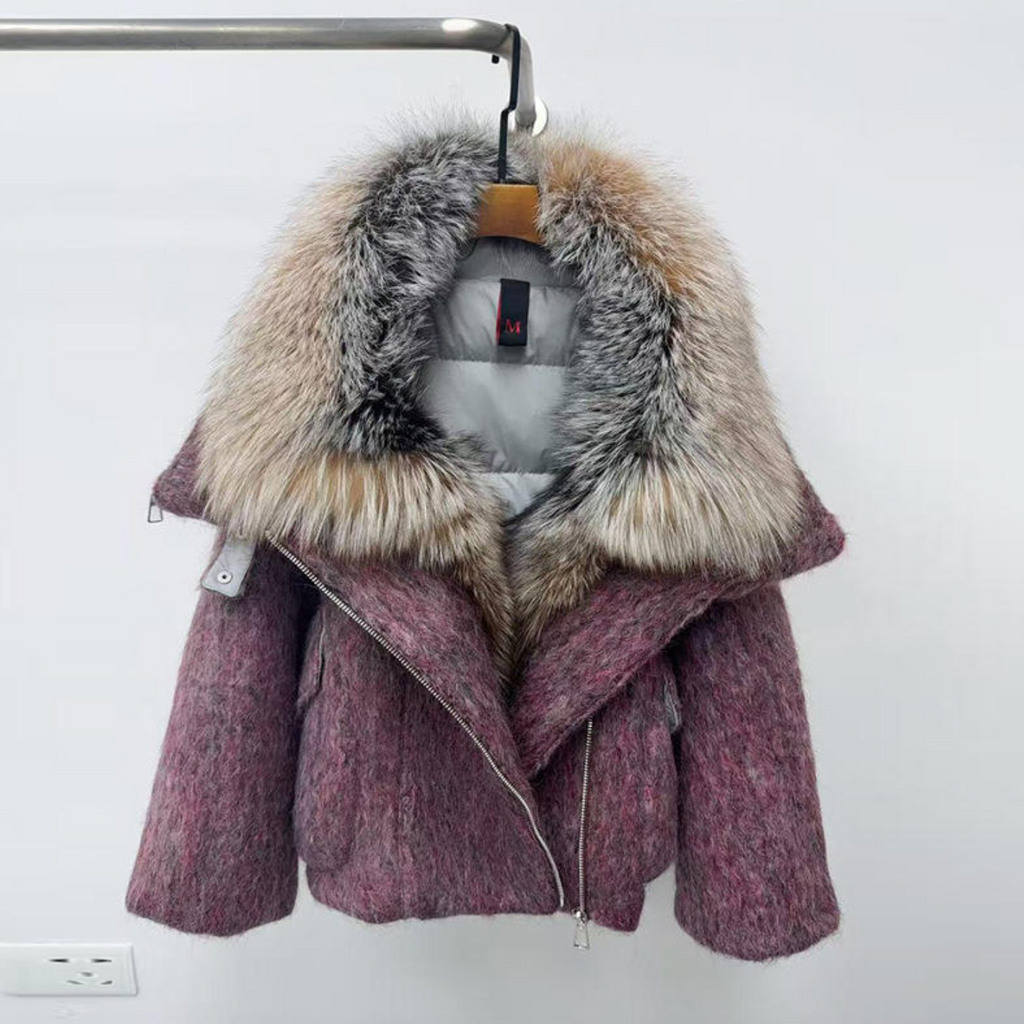 Women’s Luxury Cashmere & Goose Down Puffer Jacket