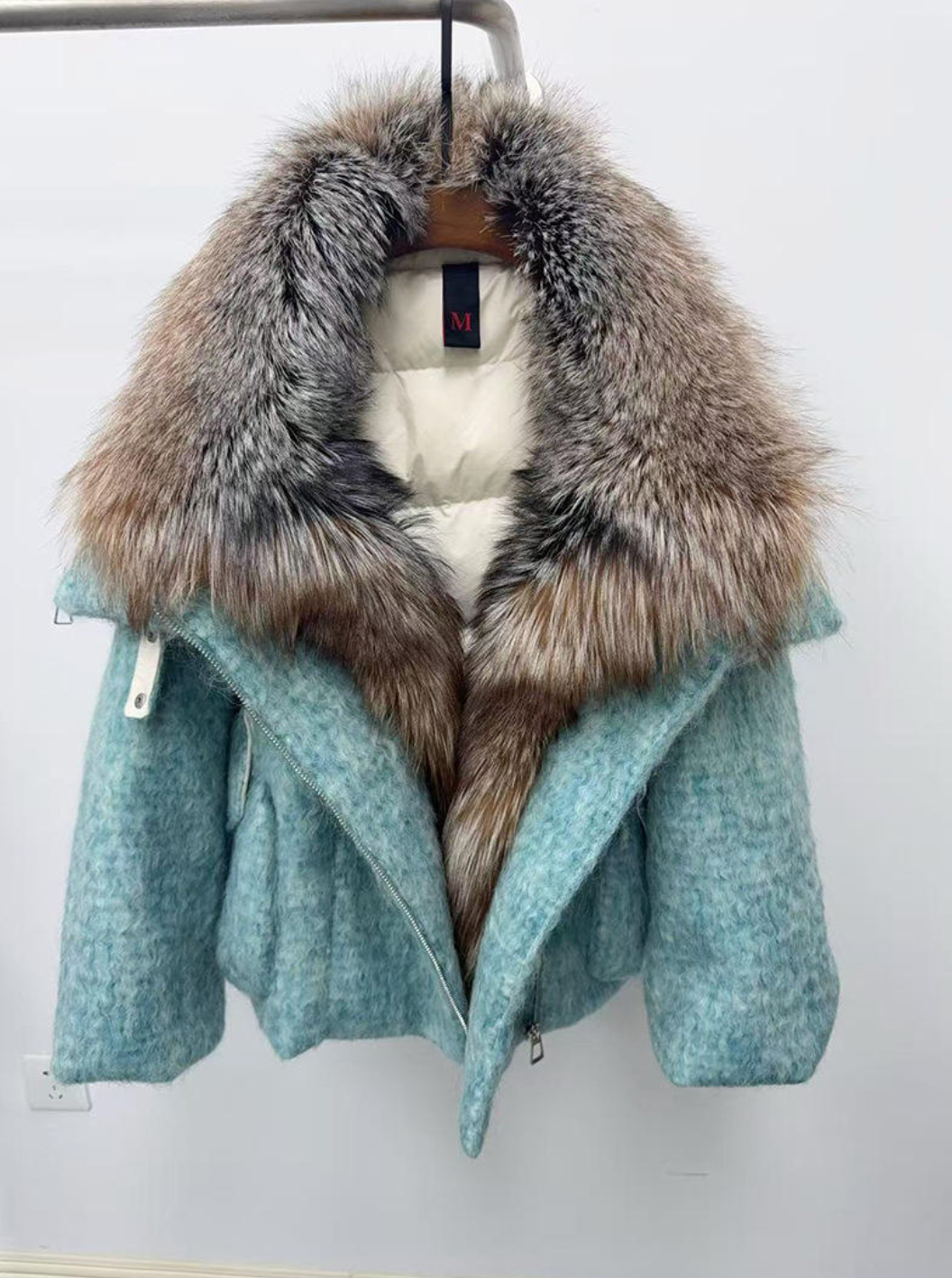 Women’s Luxury Cashmere & Goose Down Puffer Jacket