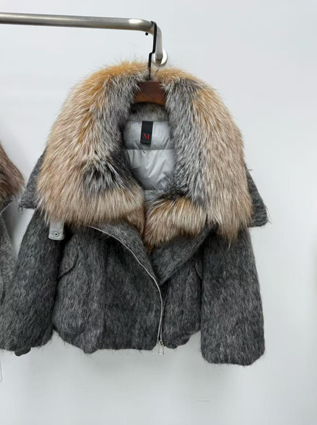 Women’s Luxury Cashmere & Goose Down Puffer Jacket