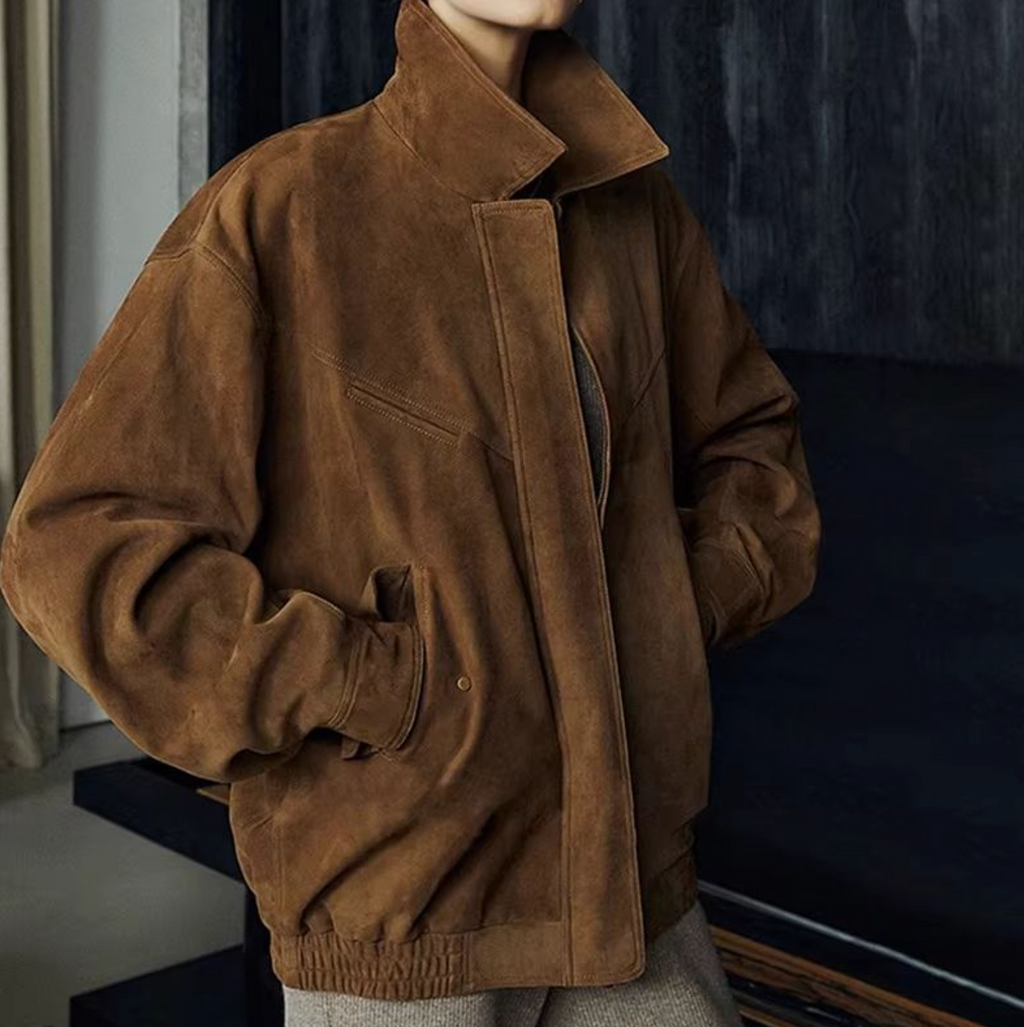 Women’s Genuine Suede Leather Coat