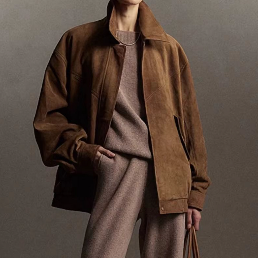 Women’s Genuine Suede Leather Coat