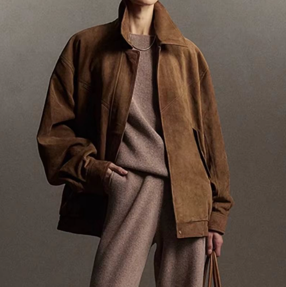 Women’s Genuine Suede Leather Coat